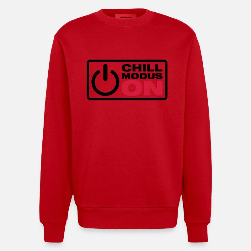 Chill Modus - ON - Heavyweight Oversized Organic Crew Neck Made in EU - Rot
