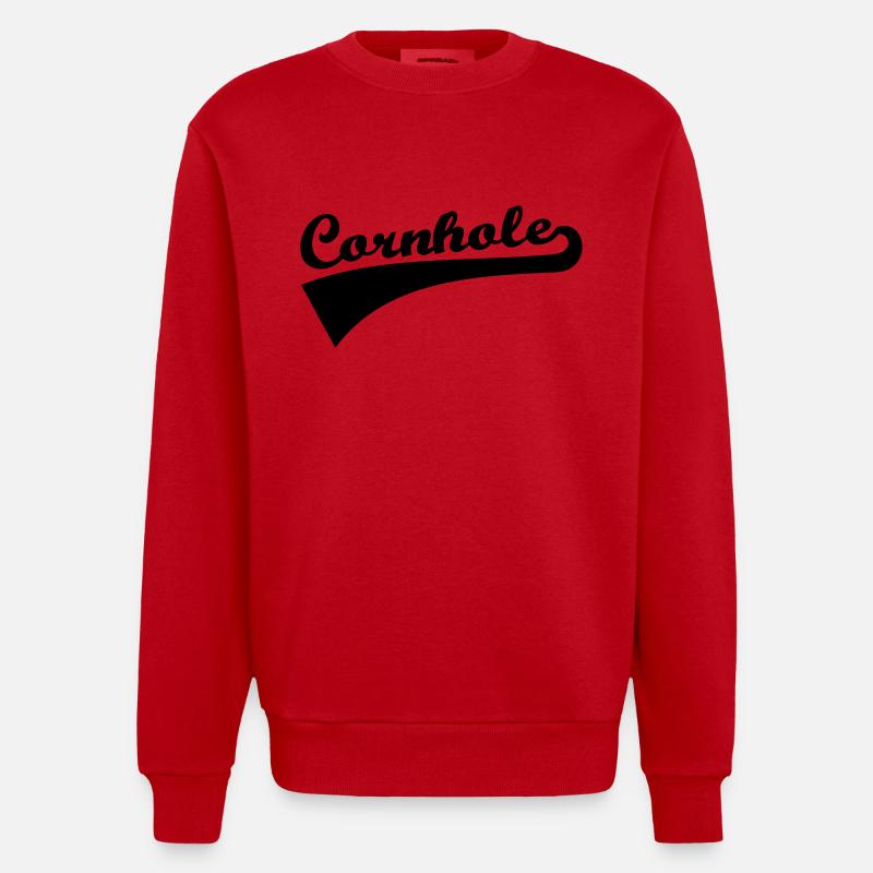 Cornhole - Heavyweight Oversized Organic Crew Neck Made in EU - Rot