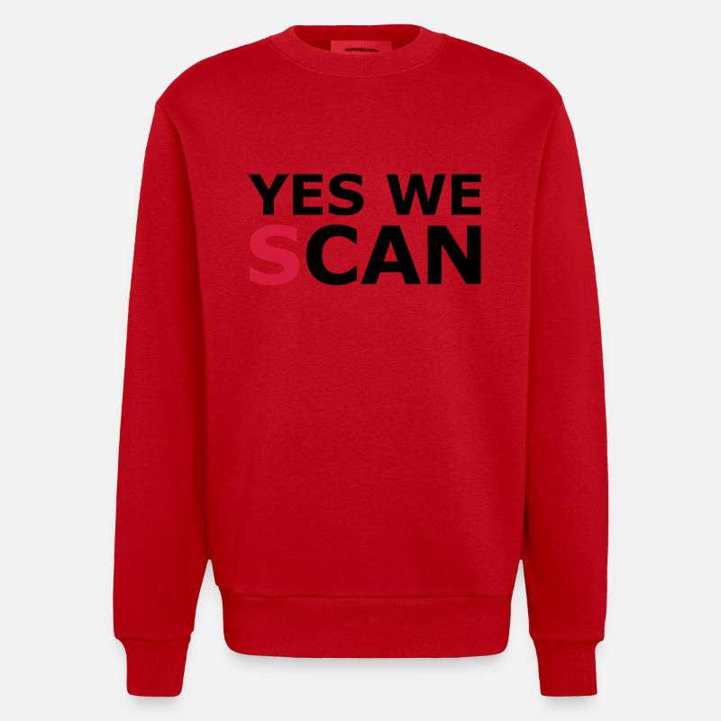 Oui, nous (s) peut - Sweat bio épais oversize fabriqué en UE - rouge
