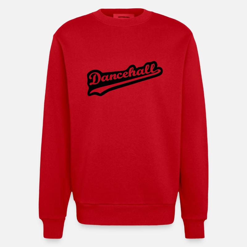 Dancehall - Heavyweight Oversized Organic Crew Neck Made in EU - Rot