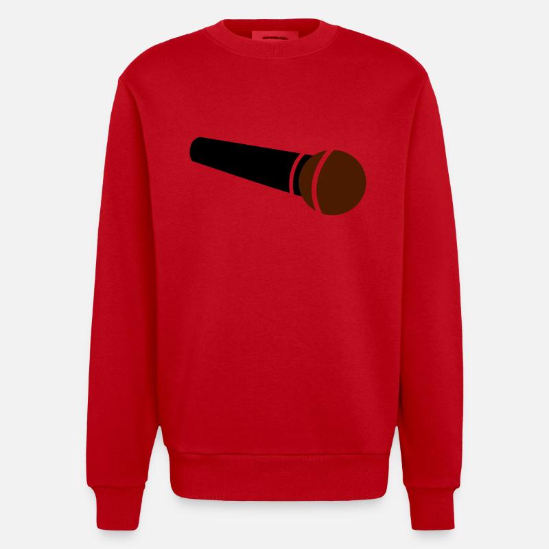 micro - Sweat bio épais oversize fabriqué en UE - rouge