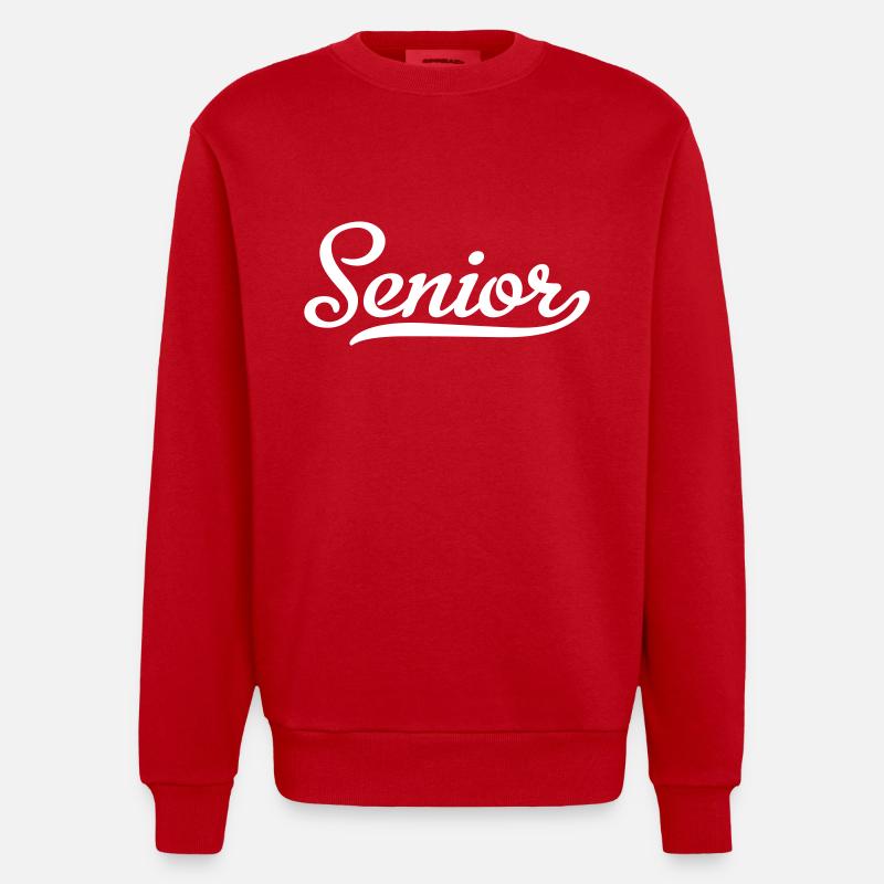 Supérieur - Sweat bio épais oversize fabriqué en UE - rouge