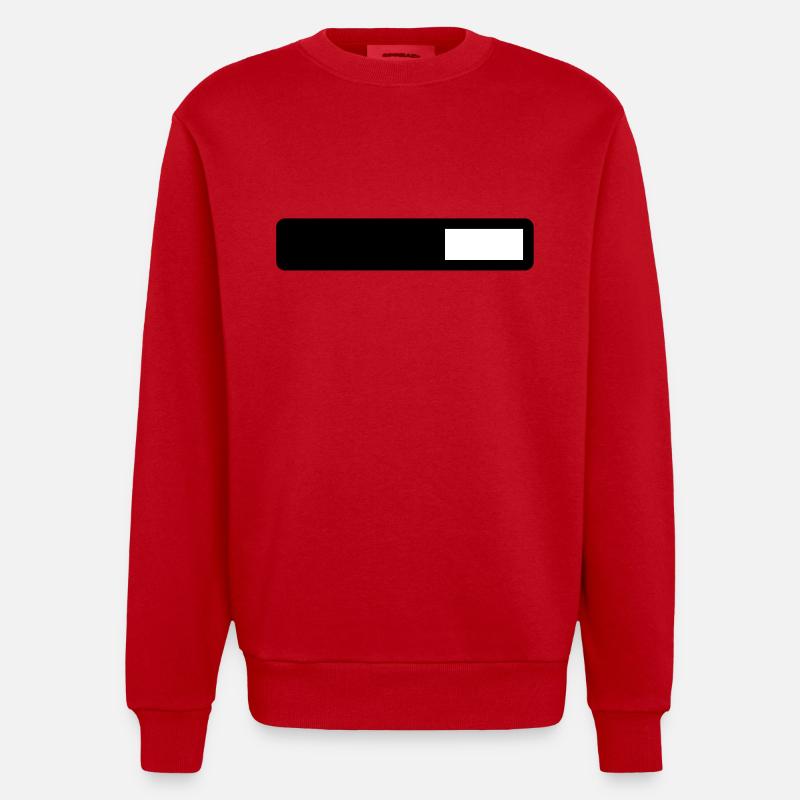 loading - Sweat bio épais oversize fabriqué en UE - rouge