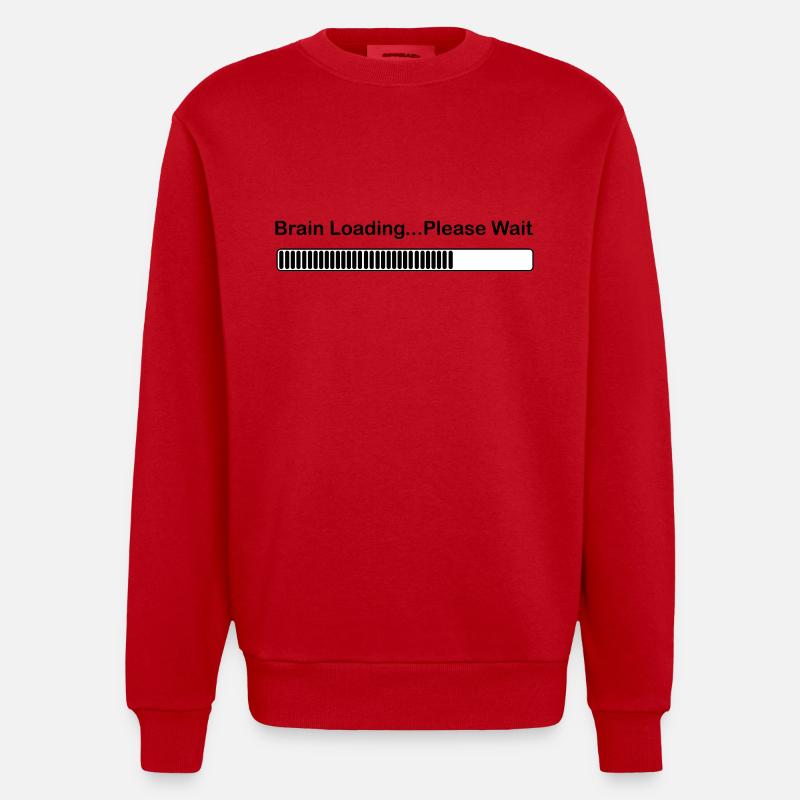 brainloading - Sweat bio épais oversize fabriqué en UE - rouge