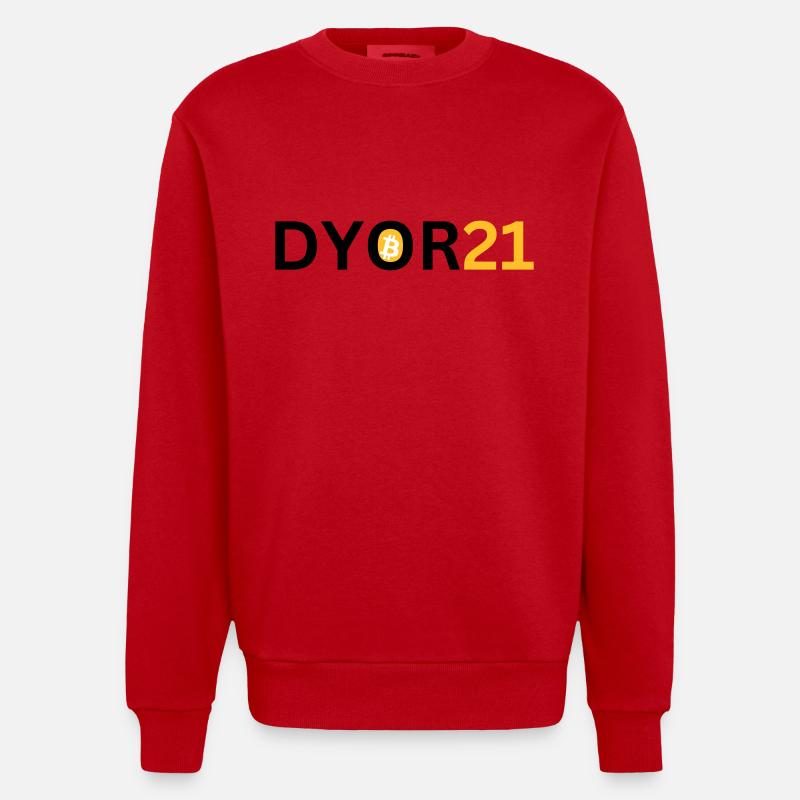 DYOR21 - Sweat bio épais oversize fabriqué en UE - rouge