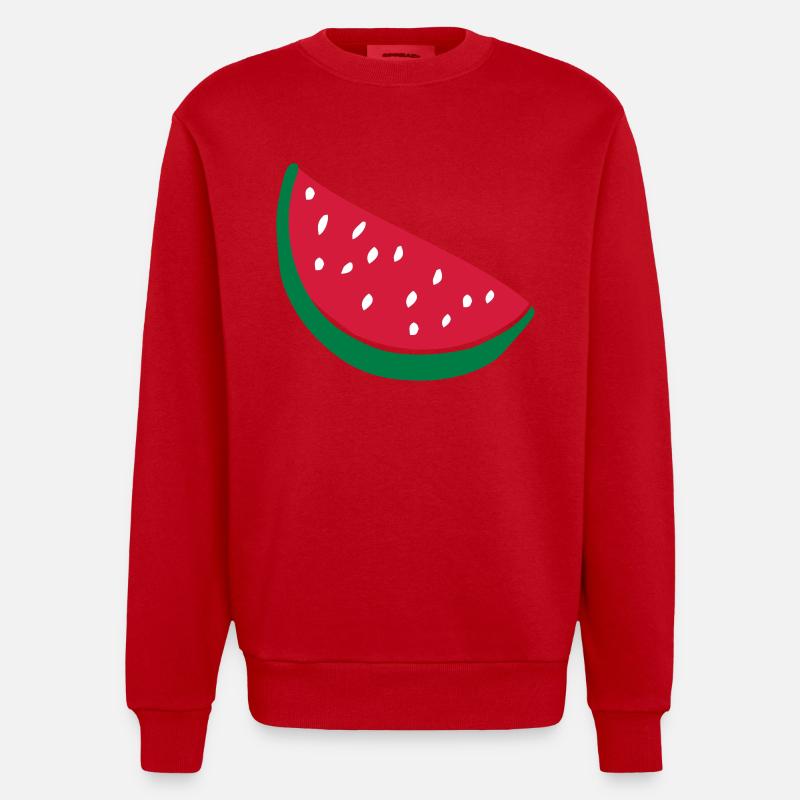 melon - Sweat bio épais oversize fabriqué en UE - rouge