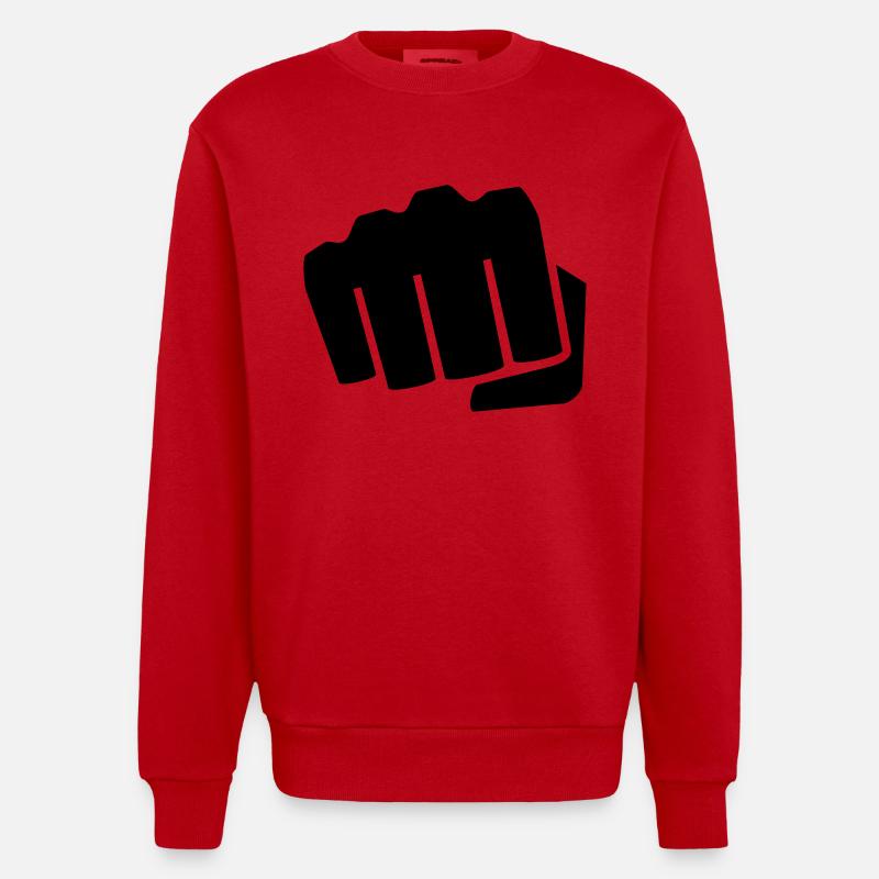 Faust - Heavyweight Oversized Organic Crew Neck Made in EU - Rot