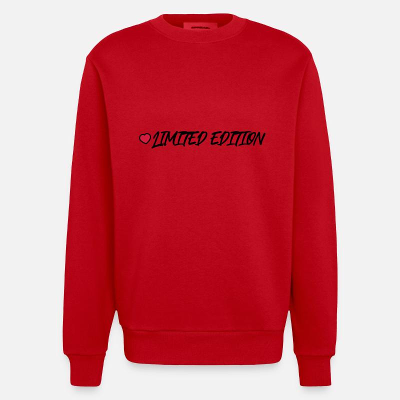 Cœur en édition limitée - Sweat bio épais oversize fabriqué en UE - rouge