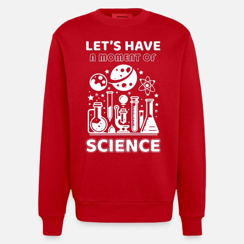 About Science - Heavyweight Oversized Organic Crew Neck Made in EU - Rot