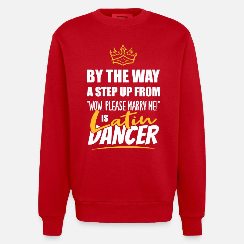 Les danseurs latins sont les plus séduisants - Sweat bio épais oversize fabriqué en UE - rouge