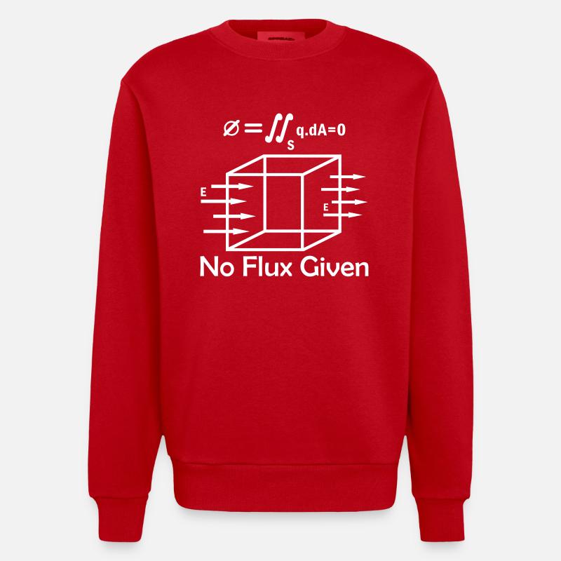 Mathematics Math Physicist - Heavyweight Oversized Organic Crew Neck Made in EU - red