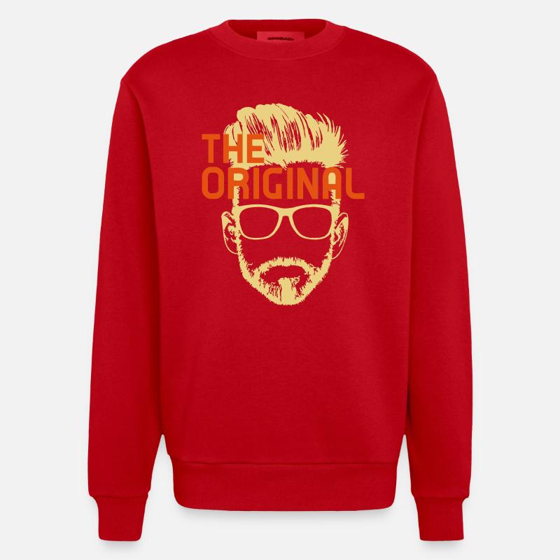 L'ORIGINAL! - Sweat bio épais oversize fabriqué en UE - rouge