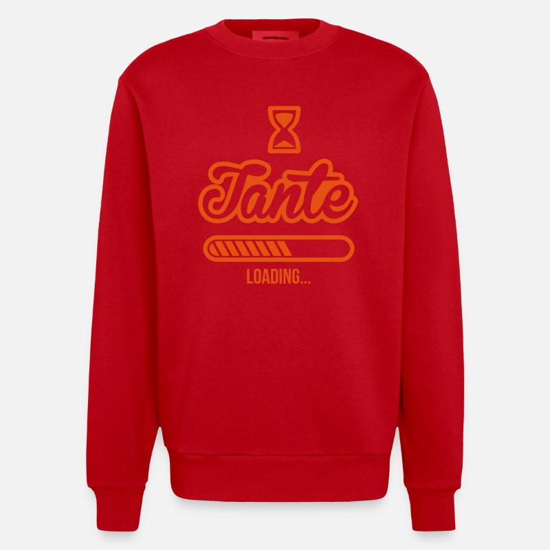 Tante Loading - Heavyweight Oversized Organic Crew Neck Made in EU - Rot