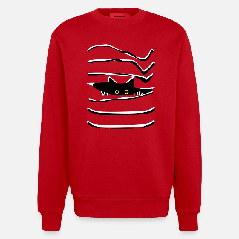 minette - Sweat bio épais oversize fabriqué en UE - rouge