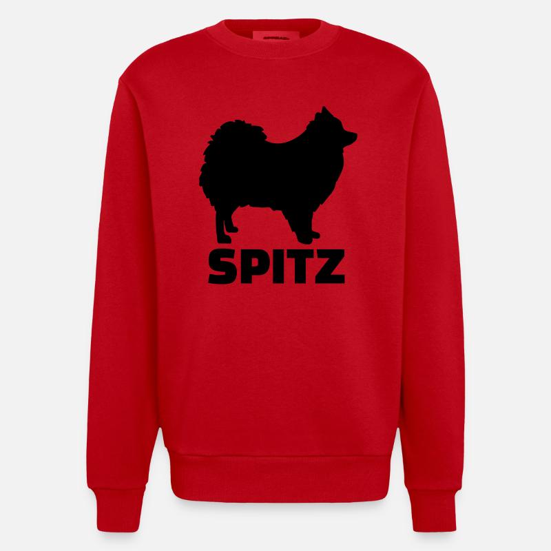 Spitz - Sweat bio épais oversize fabriqué en UE - rouge