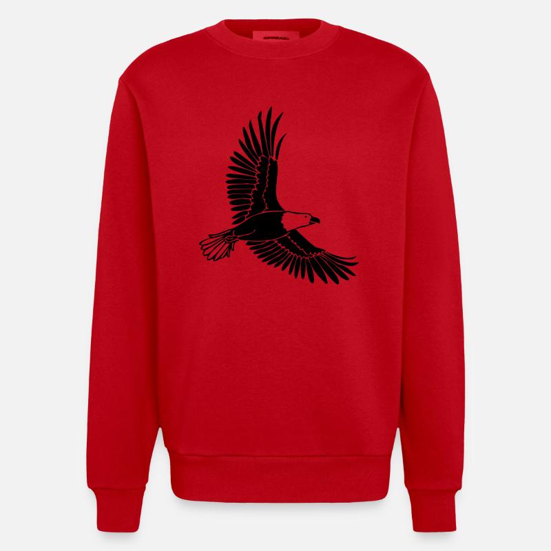 Aigle - Sweat bio épais oversize fabriqué en UE - rouge