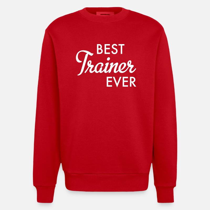 best trainer ever - Sweat bio épais oversize fabriqué en UE - rouge