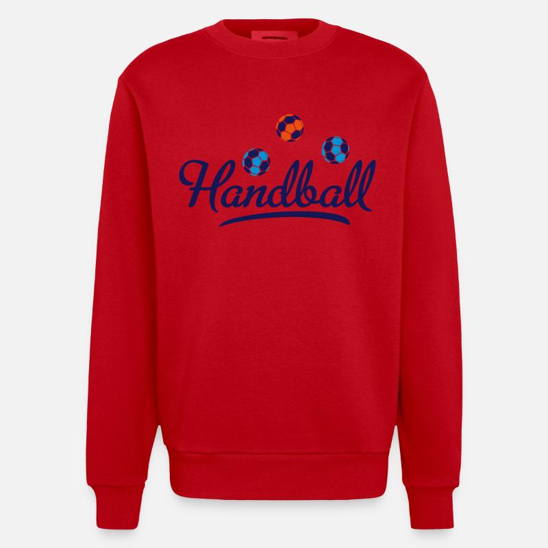 Handball - Sweat bio épais oversize fabriqué en UE - rouge