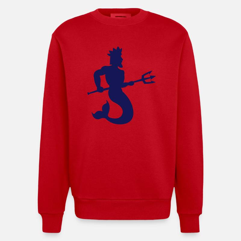 Neptune - Sweat bio épais oversize fabriqué en UE - rouge
