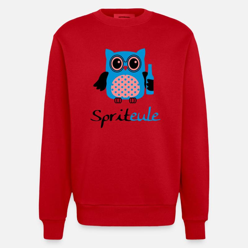 Spriteule - Sweat bio épais oversize fabriqué en UE - rouge