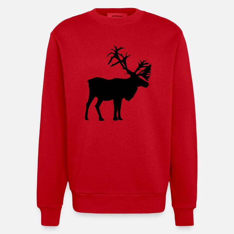 Karibus - Heavyweight Oversized Organic Crew Neck Made in EU - Rot