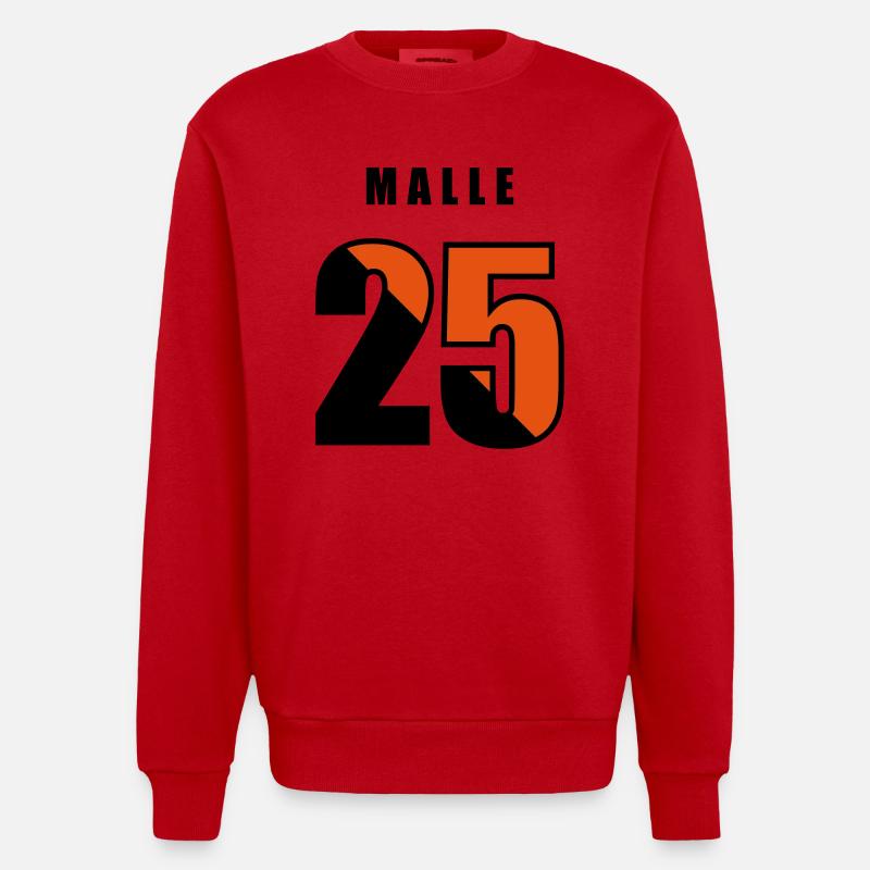Malle 2025 - Sweat bio épais oversize fabriqué en UE - rouge