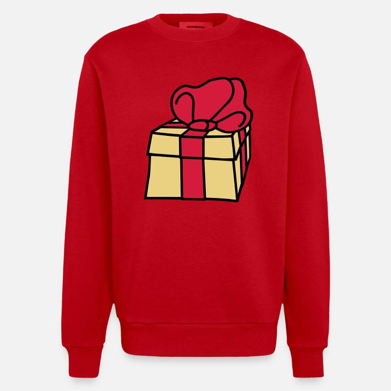 gift - Sweat bio épais oversize fabriqué en UE - rouge