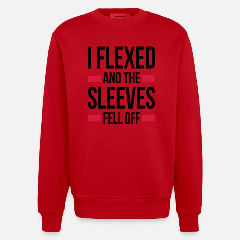 Flex - Sweat bio épais oversize fabriqué en UE - rouge