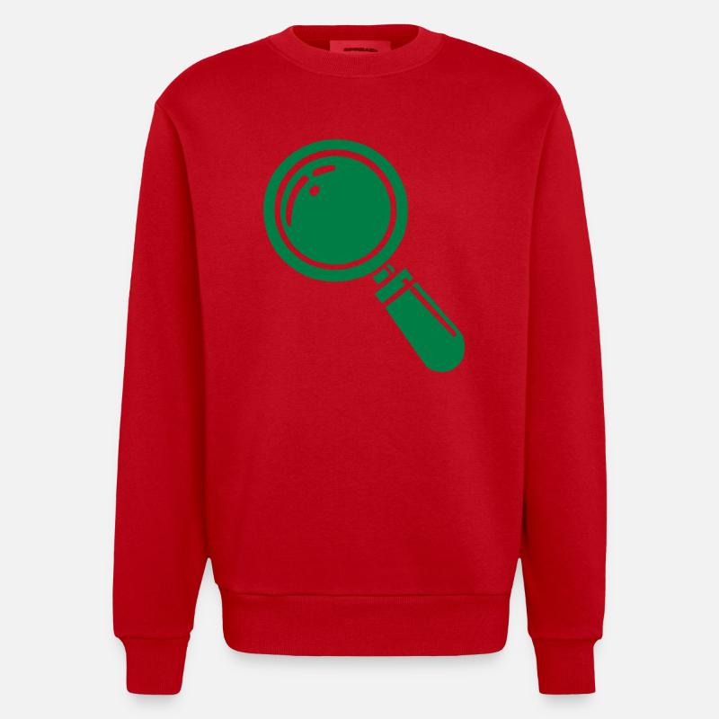 lupe - Heavyweight Oversized Organic Crew Neck Made in EU - Rot