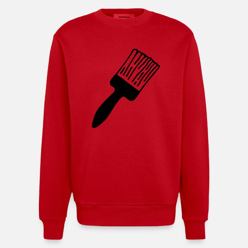 Pinsel - Sweat bio épais oversize fabriqué en UE - rouge
