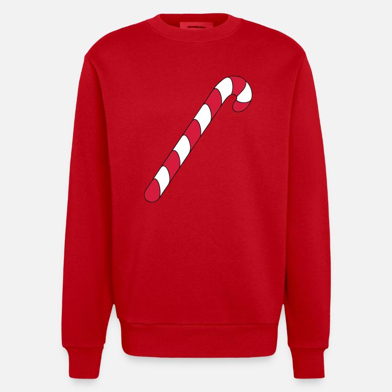 Zuckerstange - Heavyweight Oversized Organic Crew Neck Made in EU - Rot