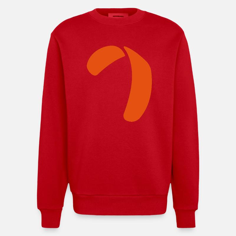 kite_x_vec_1 fr - Sweat bio épais oversize fabriqué en UE - rouge