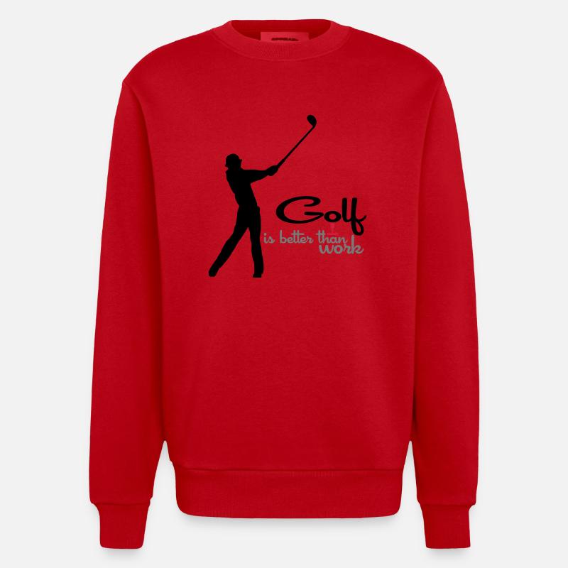 golf - Sweat bio épais oversize fabriqué en UE - rouge