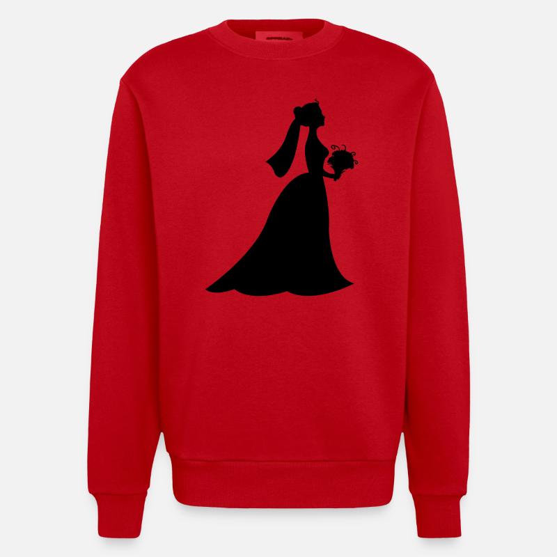 braut - Sweat bio épais oversize fabriqué en UE - rouge