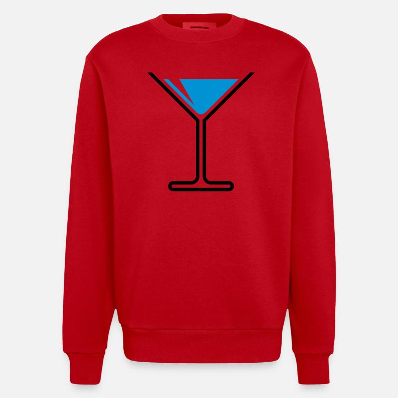 XFreizeitspass (Skyblue) - Heavyweight Oversized Organic Crew Neck Made in EU - Rot