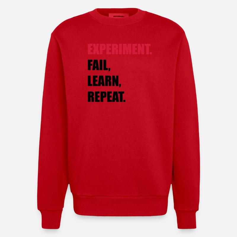 science - Sweat bio épais oversize fabriqué en UE - rouge