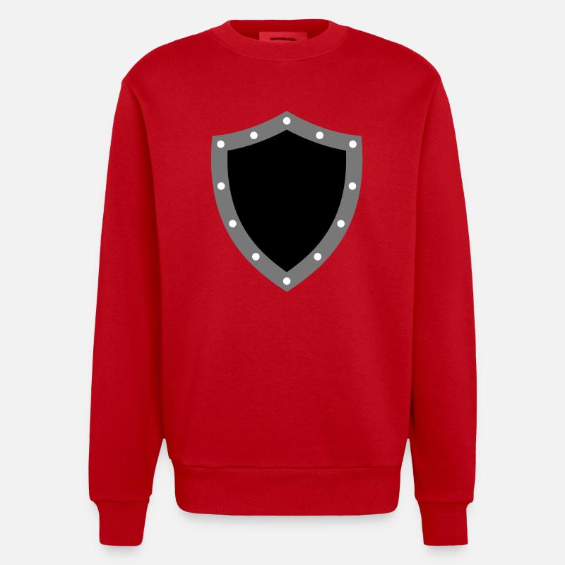 shield - Sweat bio épais oversize fabriqué en UE - rouge