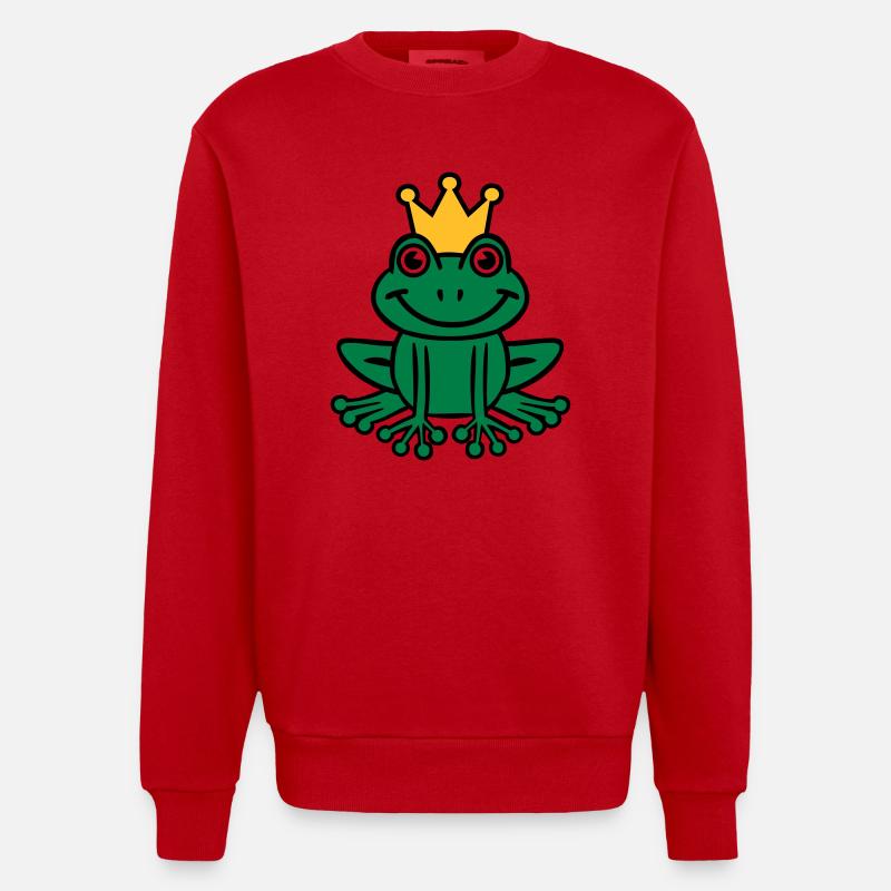 Frosch - Heavyweight Oversized Organic Crew Neck Made in EU - Rot