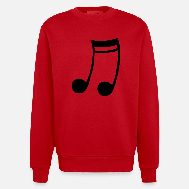 Note - Sweat bio épais oversize fabriqué en UE - rouge