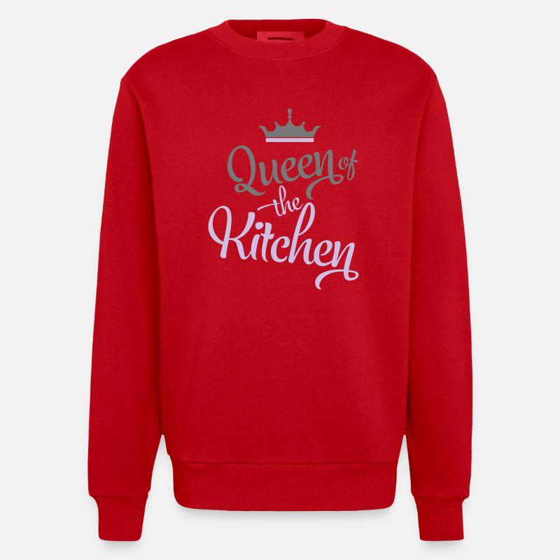 cuisinier - Sweat bio épais oversize fabriqué en UE - rouge