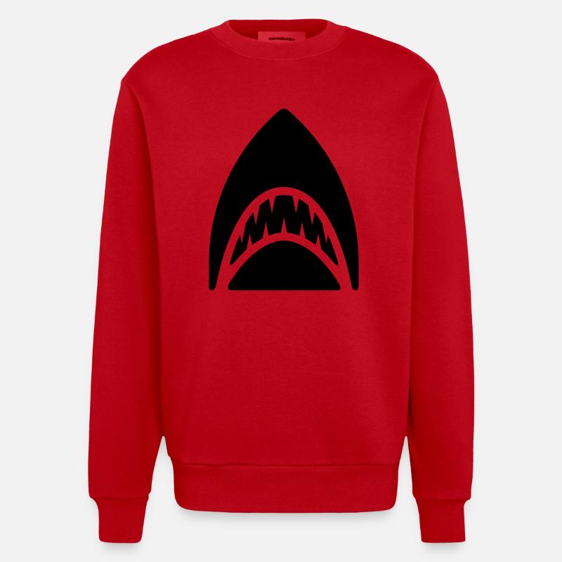 Hai - Heavyweight Oversized Organic Crew Neck Made in EU - Rot