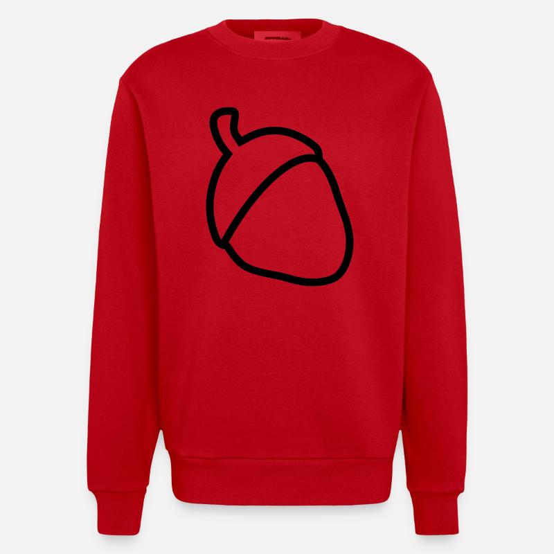 oak - Sweat bio épais oversize fabriqué en UE - rouge