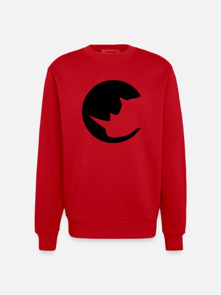 Nashorn - Heavyweight Oversized Organic Crew Neck Made in EU - Rot