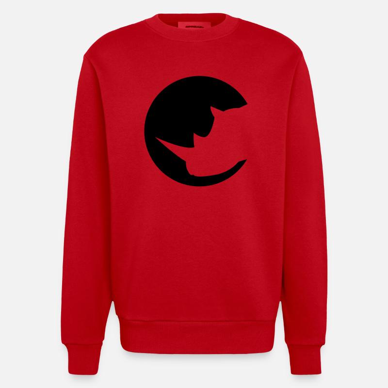 Nashorn - Heavyweight Oversized Organic Crew Neck Made in EU - Rot