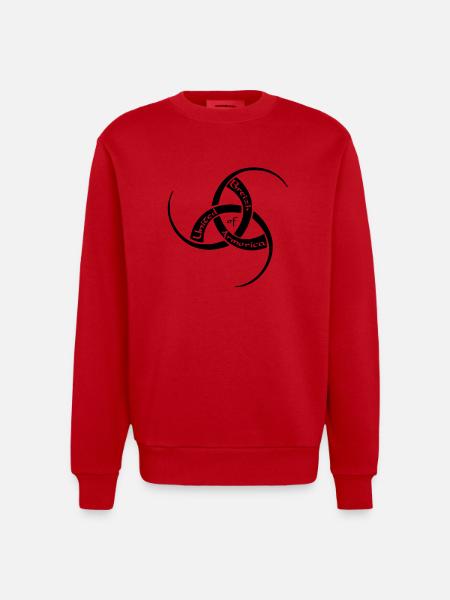 logo 3 nb uba100 - Sweat bio épais oversize fabriqué en UE - rouge