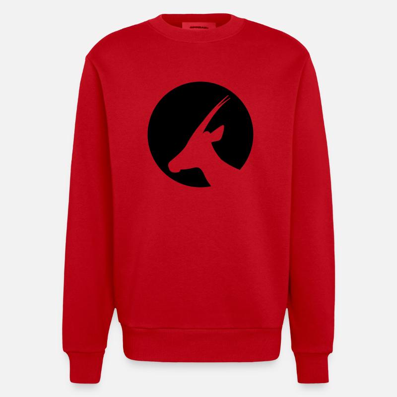 gazelle - Sweat bio épais oversize fabriqué en UE - rouge