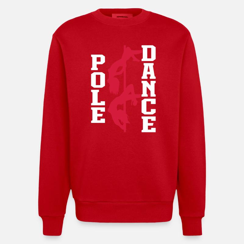 Pole Dance - Sweat bio épais oversize fabriqué en UE - rouge