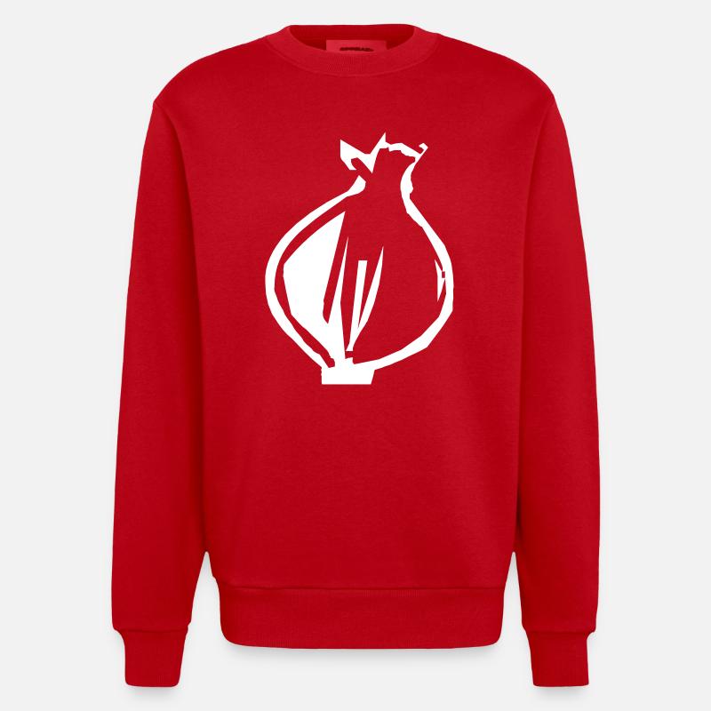 Oignon - Sweat bio épais oversize fabriqué en UE - rouge