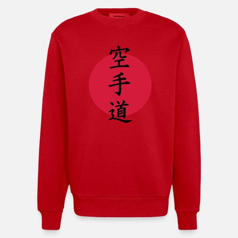 Karate - Sweat bio épais oversize fabriqué en UE - rouge