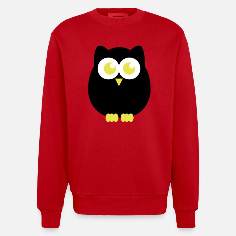 eule - Heavyweight Oversized Organic Crew Neck Made in EU - red